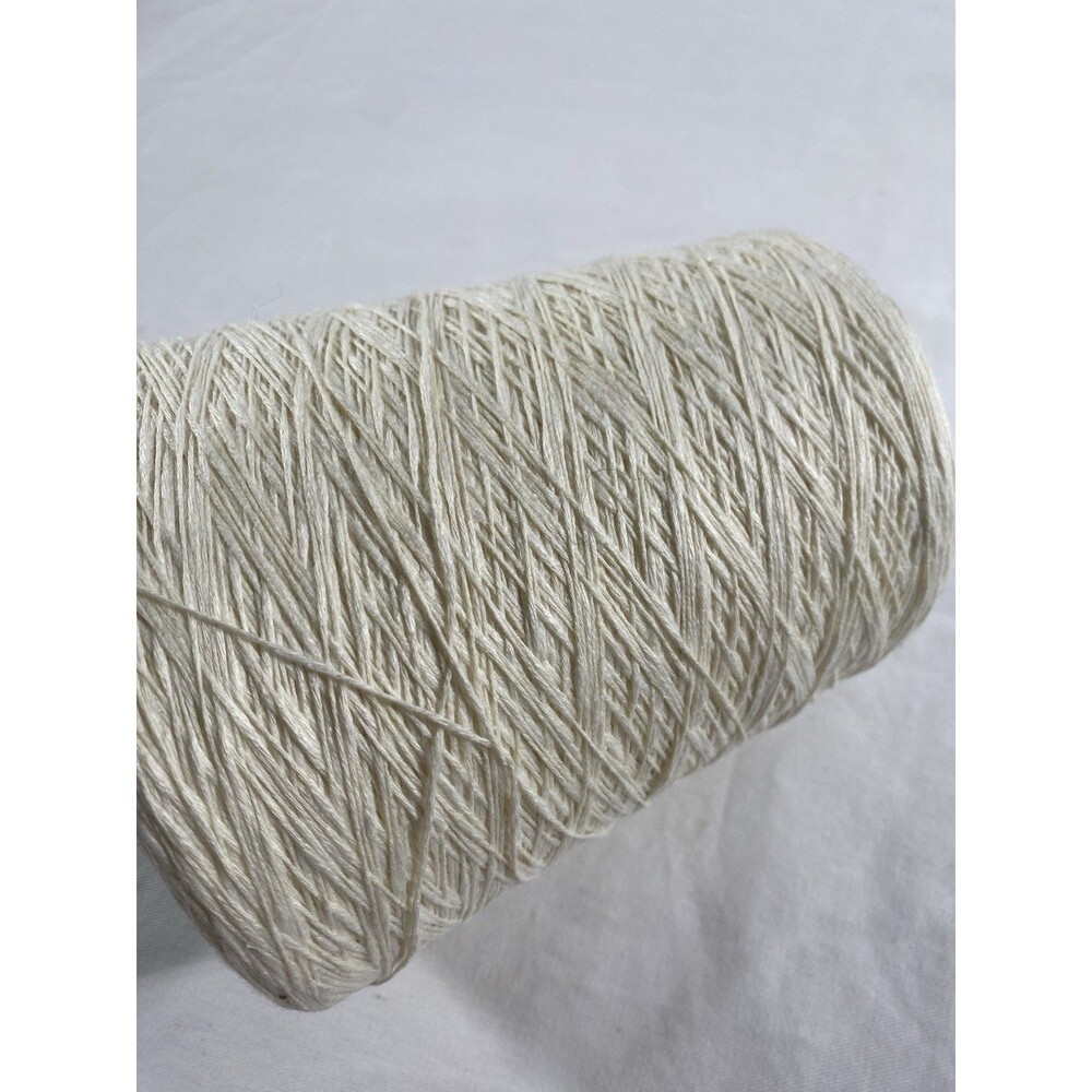 Cone Yarn Spool Yarn Ivory 100% Cotton Slub  490g Net Weight #914